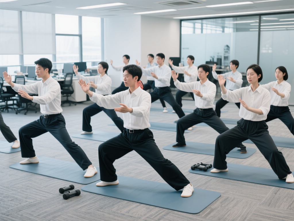 八段锦融入大众生活:传统健身新风尚 案例:某公司白领群体的健身选择
来自一